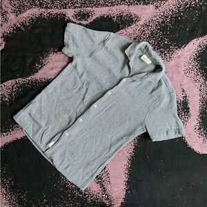 Men's Navy/White Short Sleeve Shirt